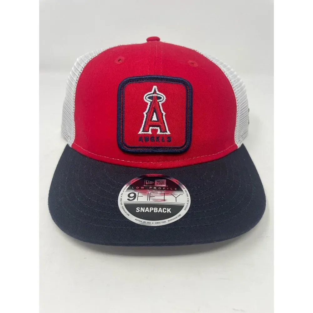 Los Angeles Angels Anaheim New Era Snapback Red Low Profile 9Fifty‎ Cap Mens NEW